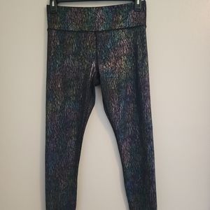 Zyia Mirage Light N Tight Black Vertical Hi Rise 7/8 Size 12